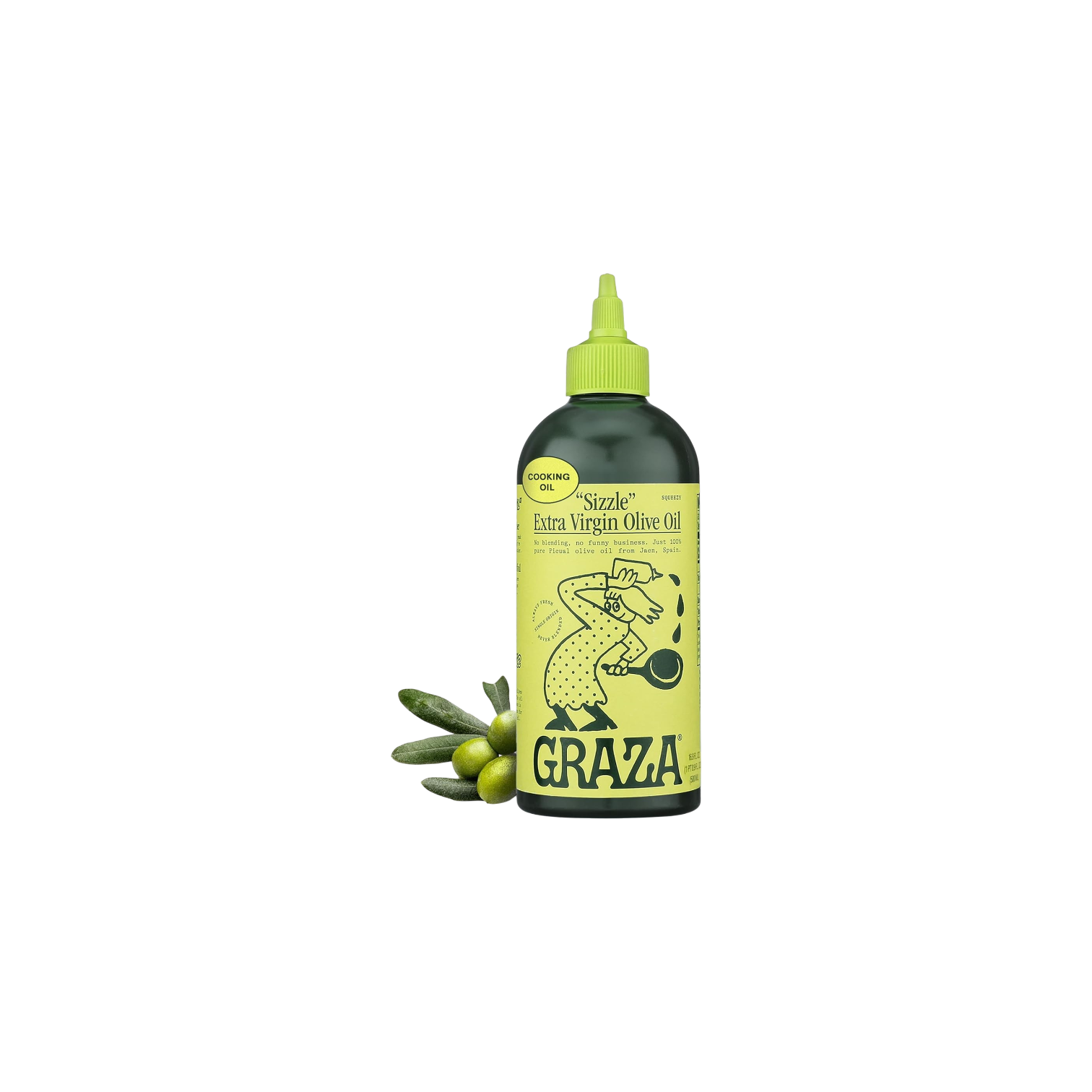 Graza Sizzle Extra Virgin Olive Oil  in a Squeeze Bottle
